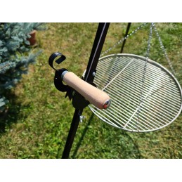 Nerūdijančio plieno grotelės, skersmuo 80 cm, plius ritė