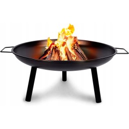 Židinys sodui - sodo židinys vasarai ir žiemai - stipri ir patvari židinys - židinys dviem rankomis - 60 x 29 cm - plienas - juo