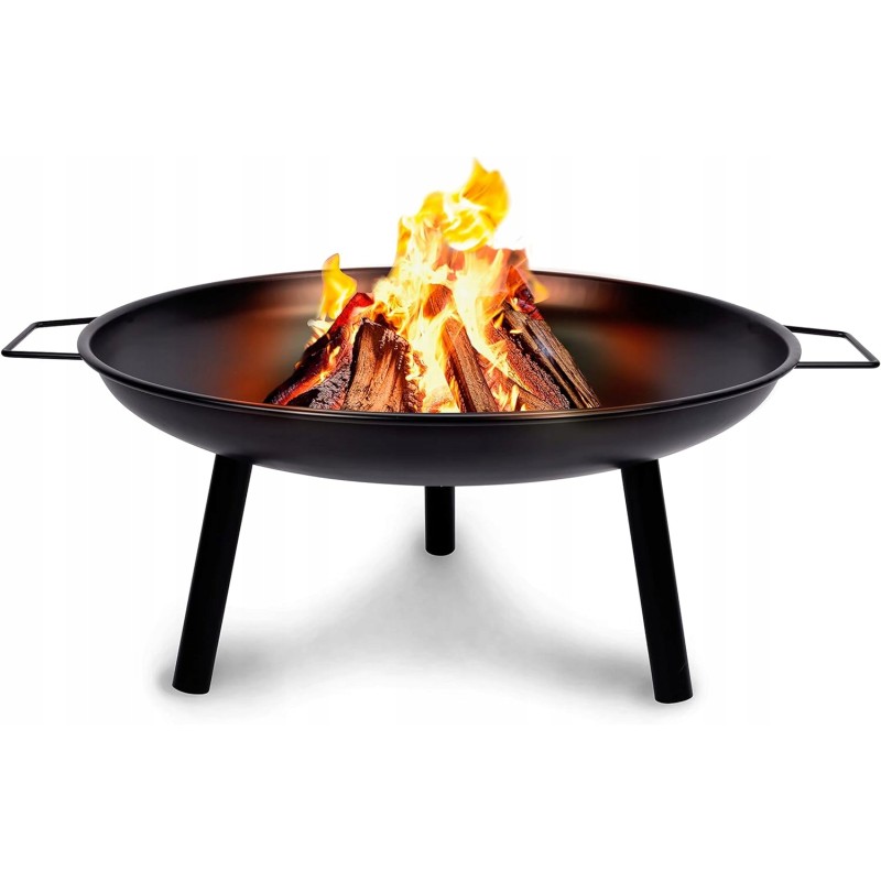 Židinys sodui - sodo židinys vasarai ir žiemai - stipri ir patvari židinys - židinys dviem rankomis - 60 x 29 cm - plienas - juo