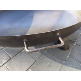 Židinys sodui - sodo židinys vasarai ir žiemai - stipri ir patvari židinys - židinys dviem rankomis - 60 x 29 cm - plienas - juo