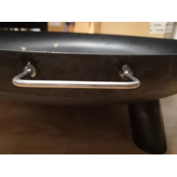 Židinys sodui - sodo židinys vasarai ir žiemai - stipri ir patvari židinys - židinys dviem rankomis - 60 x 29 cm - plienas - juo