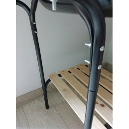 Didelė sodo kepsninė su anglimis su 3 lentynomis