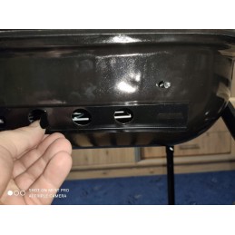 Didelė sodo kepsninė su anglimis su 3 lentynomis