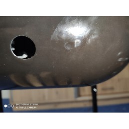 Didelė sodo kepsninė su anglimis su 3 lentynomis