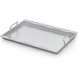 Tik ugnies grotelių nerūdijančio plieno dėklo grotelių keptuvė