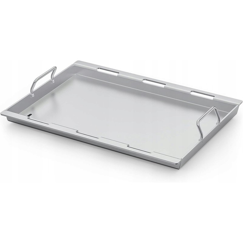 Tik ugnies grotelių nerūdijančio plieno dėklo grotelių keptuvė