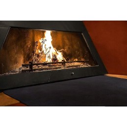 Texfire - ugniai atsparus kilimas (150x100 cm), ugniai atsparus kilimėlis židinio židiniui, radiatoriai, židinys. ugniai atsparu