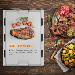 Tik ugnies grotelių nerūdijančio plieno dėklo grotelių keptuvė