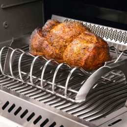 Plieninis stovas šonkauliukų kepimui, Napoleon stovas pro 2in1, dujinėms kepsninėms