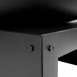 Metalinis sodo židinys su vieta juodai atmosferos medienai, 50 cm