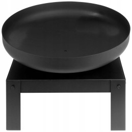 Metalinis sodo židinys su vieta juodai atmosferos medienai, 50 cm