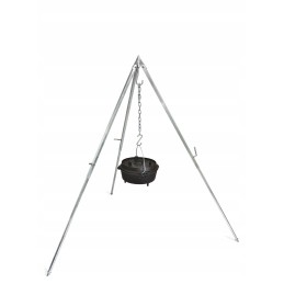 Plieninis trikojis su grandine ir kabliu petromax trikojis