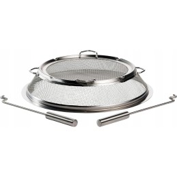 Yukon nerūdijančio plieno ugnies duobės dangtis, kibirkščių gesintuvas