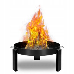 Ketaus ir plieno židinys, 80 cm ilgio