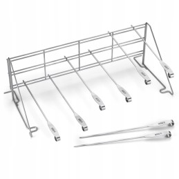 Nerūdijančio plieno grotelės, skirtos kelių lygių kepimui