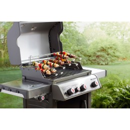 Nerūdijančio plieno grotelės, skirtos kelių lygių kepimui