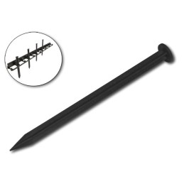 Smeigtukas agrotekstilei, mulčiuotiems audiniams ir kurmių tinklams tvirtinti.