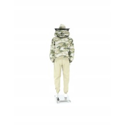 Camo bitininkystės megztinis su kepure