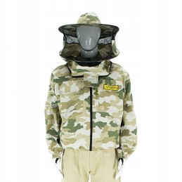 Camo bitininkystės apsauginis megztinis su užtrauktuku l