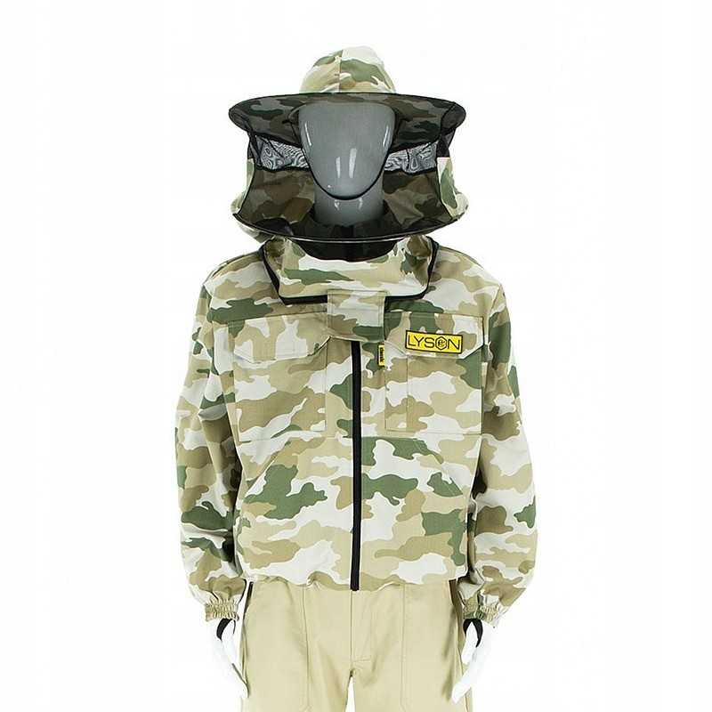 Camo bitininkystės apsauginis megztinis su užtrauktuku, xxxl