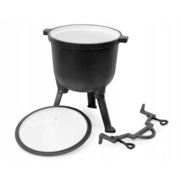 ⭐⭐emaliuotas ketaus katilas 4l + nemokamas šaukštas⭐⭐