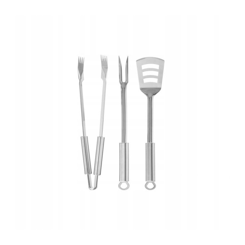 Kepsninės komplektas: žnyplės + mentelė + šakutė - mustangas