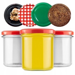 50x stiklainis 350 ml medaus uogienės mėsos paštetas konservuoja žvakes tiesiai stikline