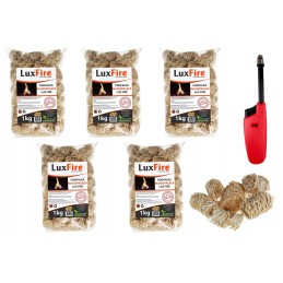 Lux ugnies kūrenimas 5kg (5x1kg) + degiklis
