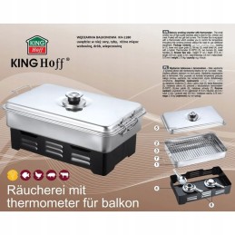 Balkoninė rūkykla su kinghoff kh 1180 termometru