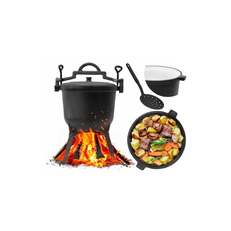 ⭐⭐emaliuotas ketaus katilas 4l + nemokamas šaukštas⭐⭐