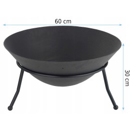 Ketaus sodo laužavietė Verona griliui 60x60