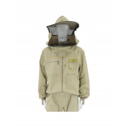Beekeeping zip-up sweatshirt with hat "XL" - PREMIUM