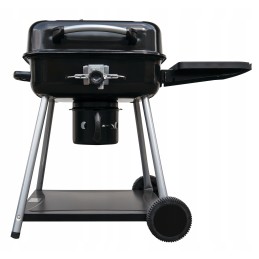 Anglies grilis su praktišku dangteliu ir transportavimo ratukais - sodui ir terasai