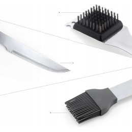 XXL kepsninės komplektas lagamine, priedai, kepsninės reikmenys 33in1