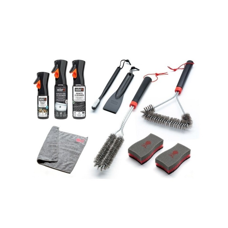 Weber nerūdijančio plieno dujinių grotelių valymo rinkinys 18283