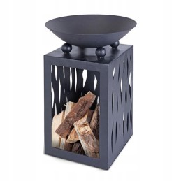 Sodo židinys su krepšiu