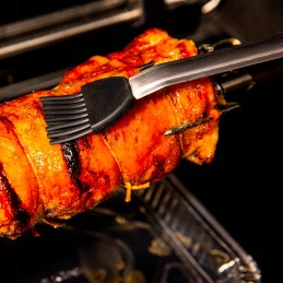 „Broil king imperial“ kepimo rinkinys, žnyplės, mentelė, šepetys, šepetys