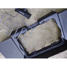 Laisvai pastatomos kepsninės, juodos, 40 x 30 cm