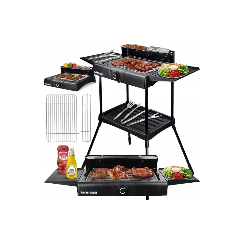 ⭐⭐Didelė statoma elektrinė kepsninė 2000w 2in1⭐⭐