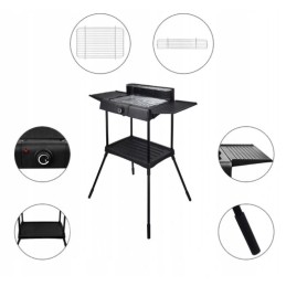 ⭐⭐Didelė statoma elektrinė kepsninė 2000w 2in1⭐⭐