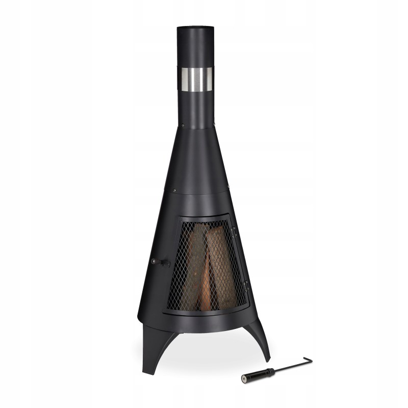 Sodo židinys, sodo židinys, juodas, 45 cm, 120 cm