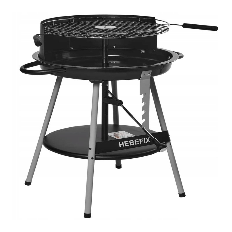 Grilis su anglimis, skersmuo 47 cm, su lentyna, hebefix 10560 activia