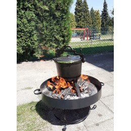 Ketaus katilas su emaliuotu kepimo puodu, 11 litrų