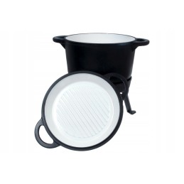 Emaliuotas ketaus medžioklės puodas 8 l 3in1