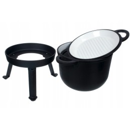 Emaliuotas ketaus medžioklės puodas 8 l 3in1