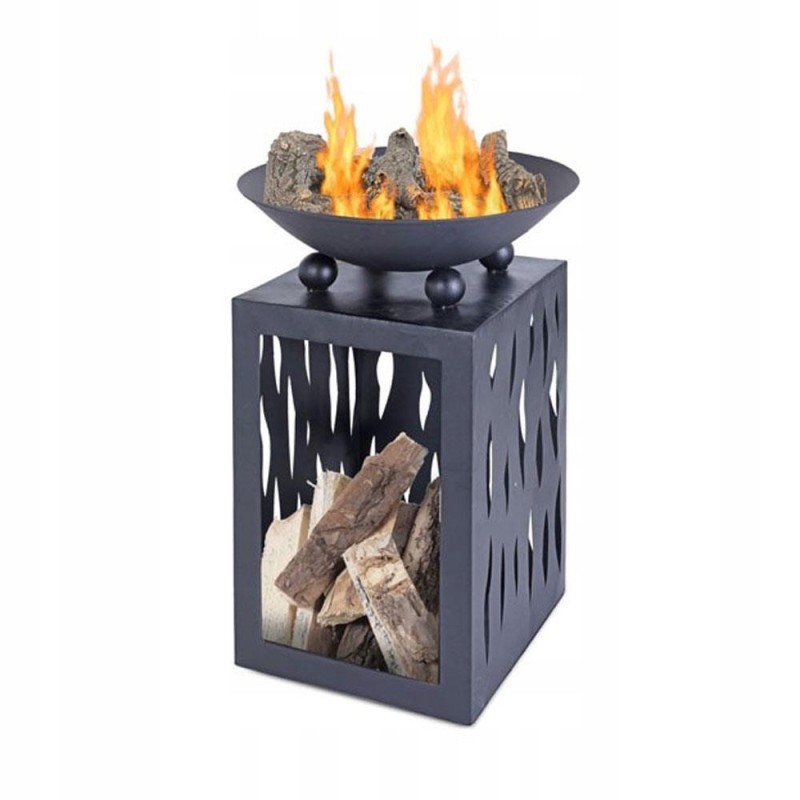 Sodo židinys su krepšiu