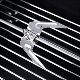 Sodo kepsninė su anglimis ant ratų, didelė rozetė, lentynos, grilis, nemokamas šepetys