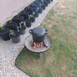 Ketaus el. paštu atsiųstas medžioklės puodas su Rossner grotelėmis, 8l, 3in1