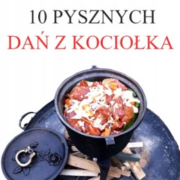 Super katilas, emaliuotas ketaus medžioklės puodas, 8l, laužui + receptai