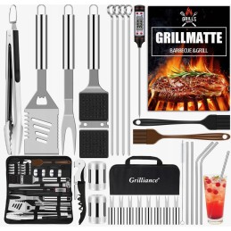 Priedų rinkinys, kepsninės reikmenys, kepsninės reikmenys, plieninės žnyplės, kepsninės kilimėlis be dėklo